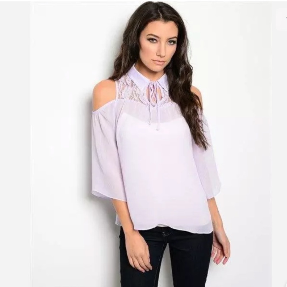 BOUTIQUE~ANDREE~LAVENDAR~TOP~SMALL, MEDIUM, LARGE